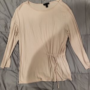 J. Crew Light Beige Long Sleeve Top